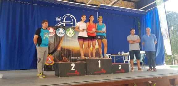podium femenino