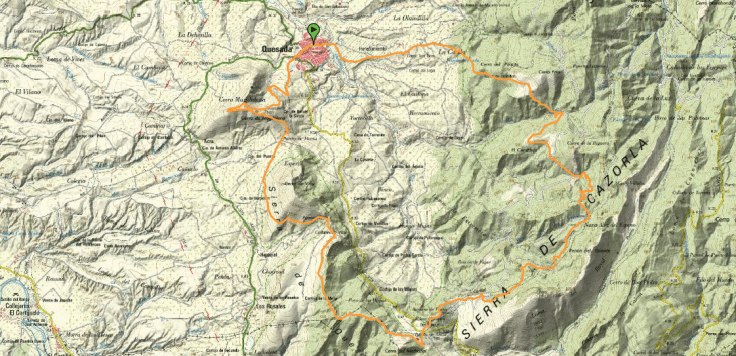 mapa cazorla trails